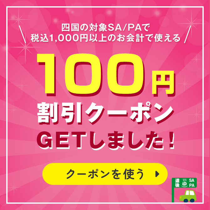 100円割引クーポンGETしました！